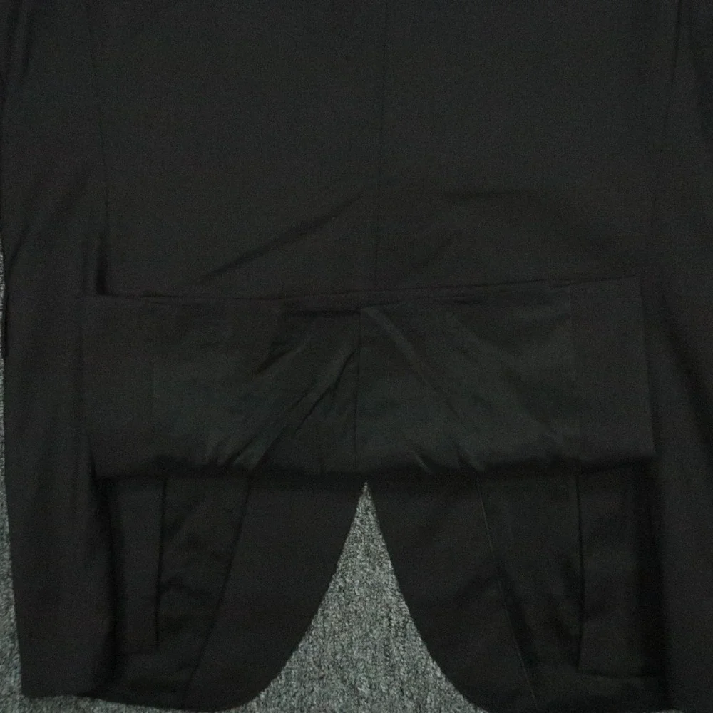 Hugo Boss Blazer Men 42L Black Wool Marzotto Stretch Tailoring Sport Coat Jacket